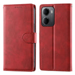 For Xiaomi Redmi 15a 5G Phone Case Stand Wallet Calf Texture PU Leather Flip Phone Cover with Wrist Strap