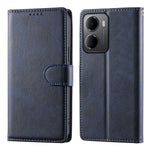 For Xiaomi Redmi 15a 5G Phone Case Stand Wallet Calf Texture PU Leather Flip Phone Cover with Wrist Strap