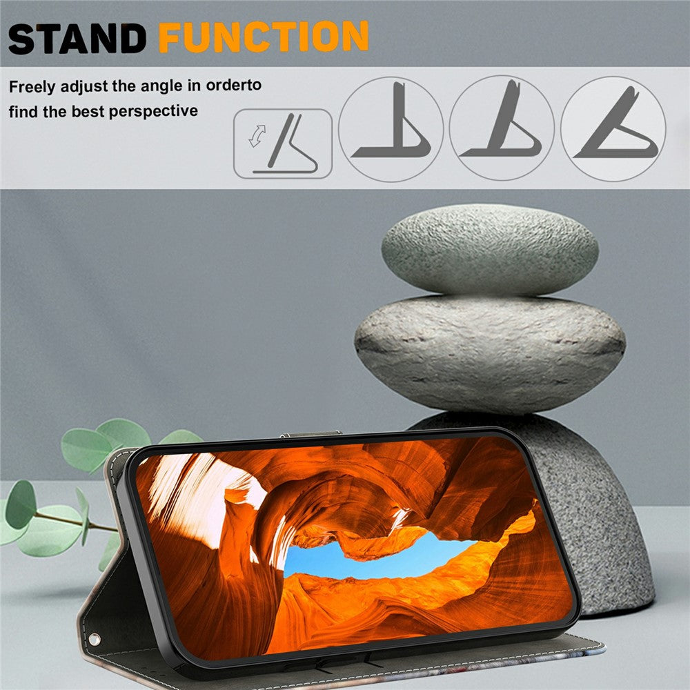 For Xiaomi Redmi 15C 4G (EU) (173mm)  /  15C 5G (EU) (173mm)  Wallet Stand Case Pattern Printing Leather Phone Cover