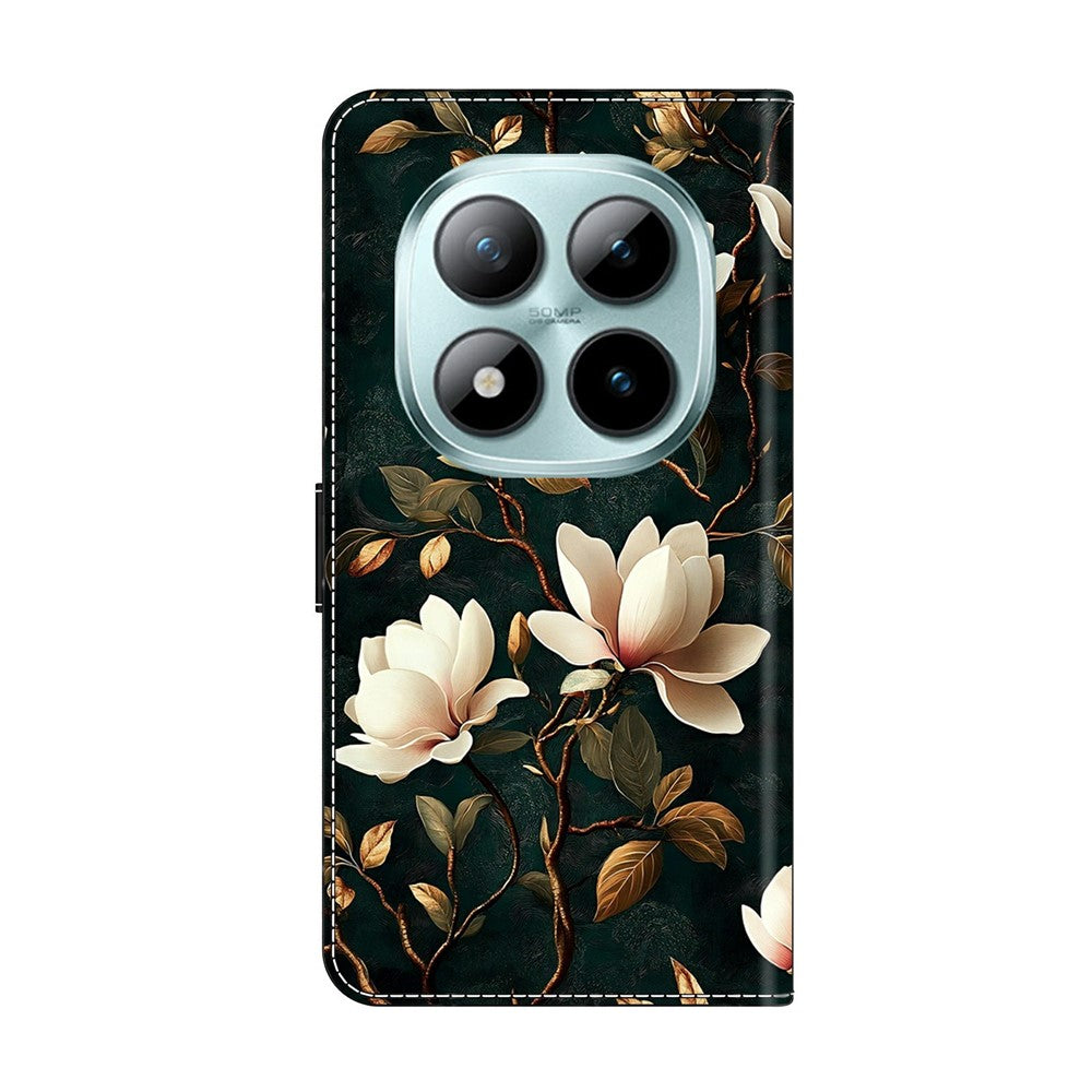 Xiaomi Redmi Note 15 Pro 5G (Global) Plånboksfodral Mönstertryck Lädermobilfodral