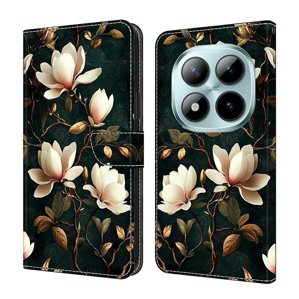 For Xiaomi Redmi Note 15 Pro 5G (Global) Wallet Stand Case Pattern Printing Leather Phone Cover