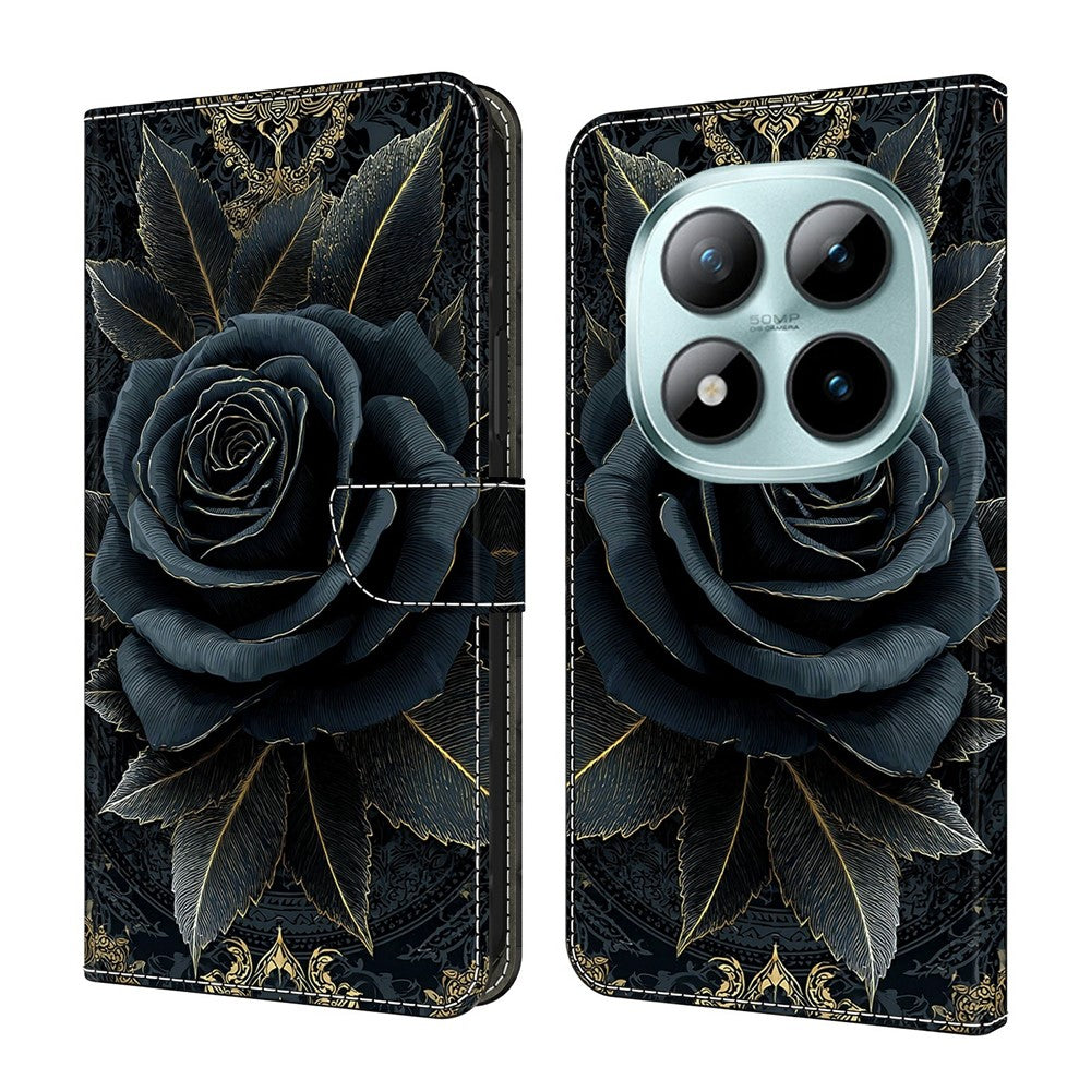 Xiaomi Redmi Note 15 Pro 5G (Global) Plånboksfodral Mönstertryck Lädermobilfodral