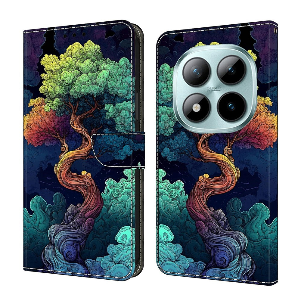 Xiaomi Redmi Note 15 Pro 5G (Global) Plånboksfodral Mönstertryck Lädermobilfodral