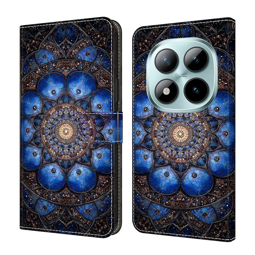 Xiaomi Redmi Note 15 Pro 5G (Global) Plånboksfodral Mönstertryck Lädermobilfodral