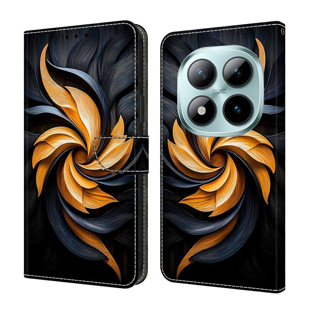 Xiaomi Redmi Note 15 Pro 5G (Global) Plånboksfodral Mönstertryck Lädermobilfodral