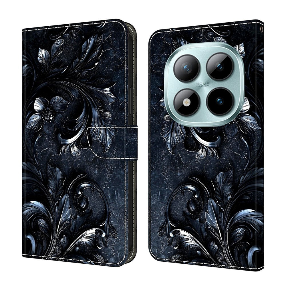 Xiaomi Redmi Note 15 Pro 5G (Global) Plånboksfodral Mönstertryck Lädermobilfodral