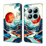 Xiaomi Redmi Note 15 Pro 5G (Global) Plånboksfodral Mönstertryck Lädermobilfodral