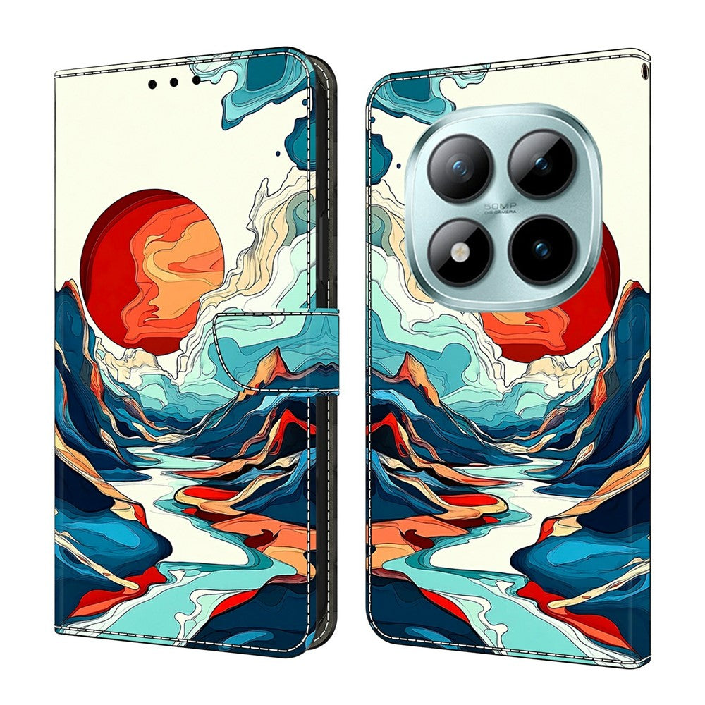 Xiaomi Redmi Note 15 Pro 5G (Global) Plånboksfodral Mönstertryck Lädermobilfodral
