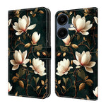 Til Samsung Galaxy A08 5G / A08 4G / A07 4G Pung Etui med Stativ Mønsterprintet Læder Telefoncover