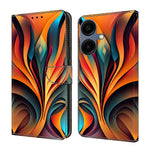 Til Samsung Galaxy A08 5G / A08 4G / A07 4G Pung Etui med Stativ Mønsterprintet Læder Telefoncover