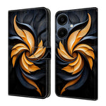 Til Samsung Galaxy A08 5G / A08 4G / A07 4G Pung Etui med Stativ Mønsterprintet Læder Telefoncover