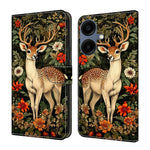 Til Samsung Galaxy A08 5G / A08 4G / A07 4G Pung Etui med Stativ Mønsterprintet Læder Telefoncover