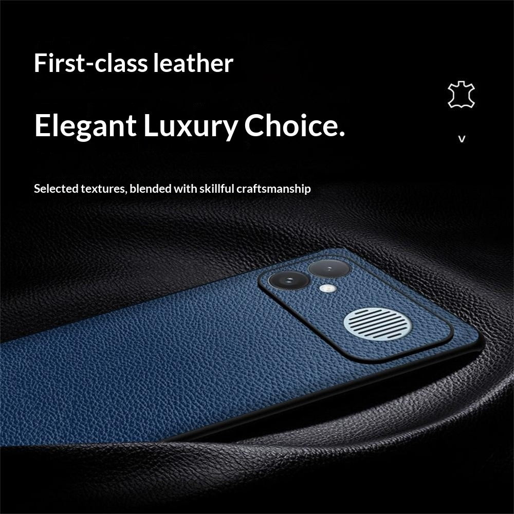 For Xiaomi Redmi K90 Max 5G Case Litchi Texture PU Leather Coated PC + TPU Protective Phone Back Cover