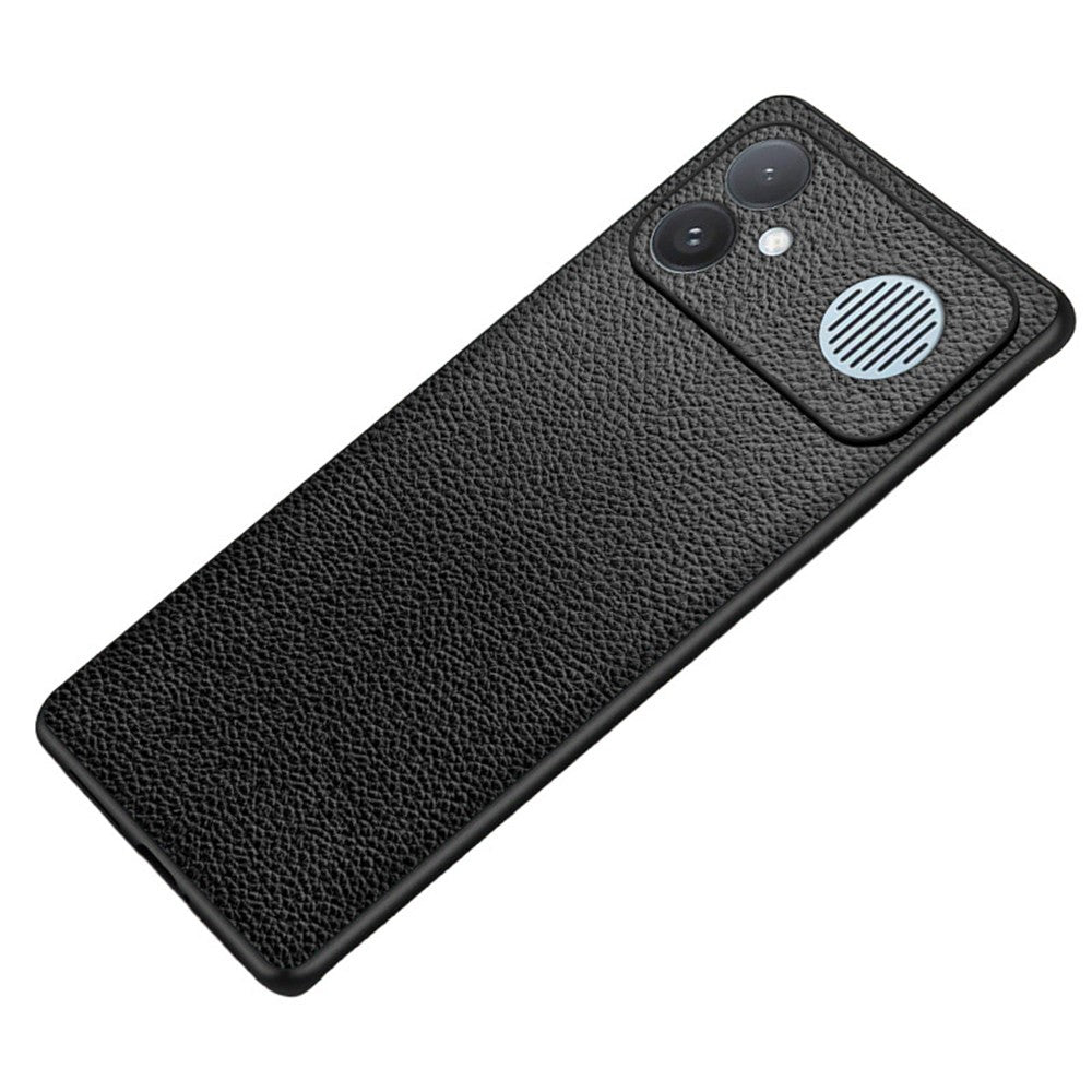 For Xiaomi Redmi K90 Max 5G Case Litchi Texture PU Leather Coated PC + TPU Protective Phone Back Cover