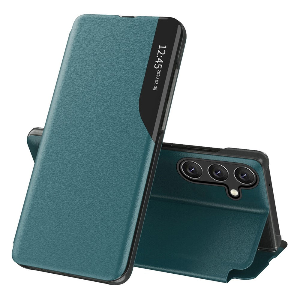 For Samsung Galaxy A27 5G Case Stand View Window Leather Phone Cover