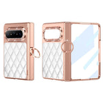 For Huawei Pura X Max Case Ring Holder Rhinestone Leather + PC Phone Cover with Screen Film