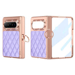 For Huawei Pura X Max Case Ring Holder Rhinestone Leather + PC Phone Cover with Screen Film