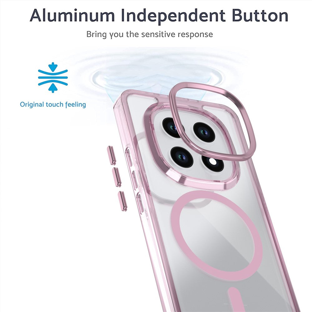 Magnetic Case For Xiaomi Redmi Note 15 5G (Global)  /  4G (Global)  /  Poco M8 5G Shockproof TPU + PC Clear Phone Cover