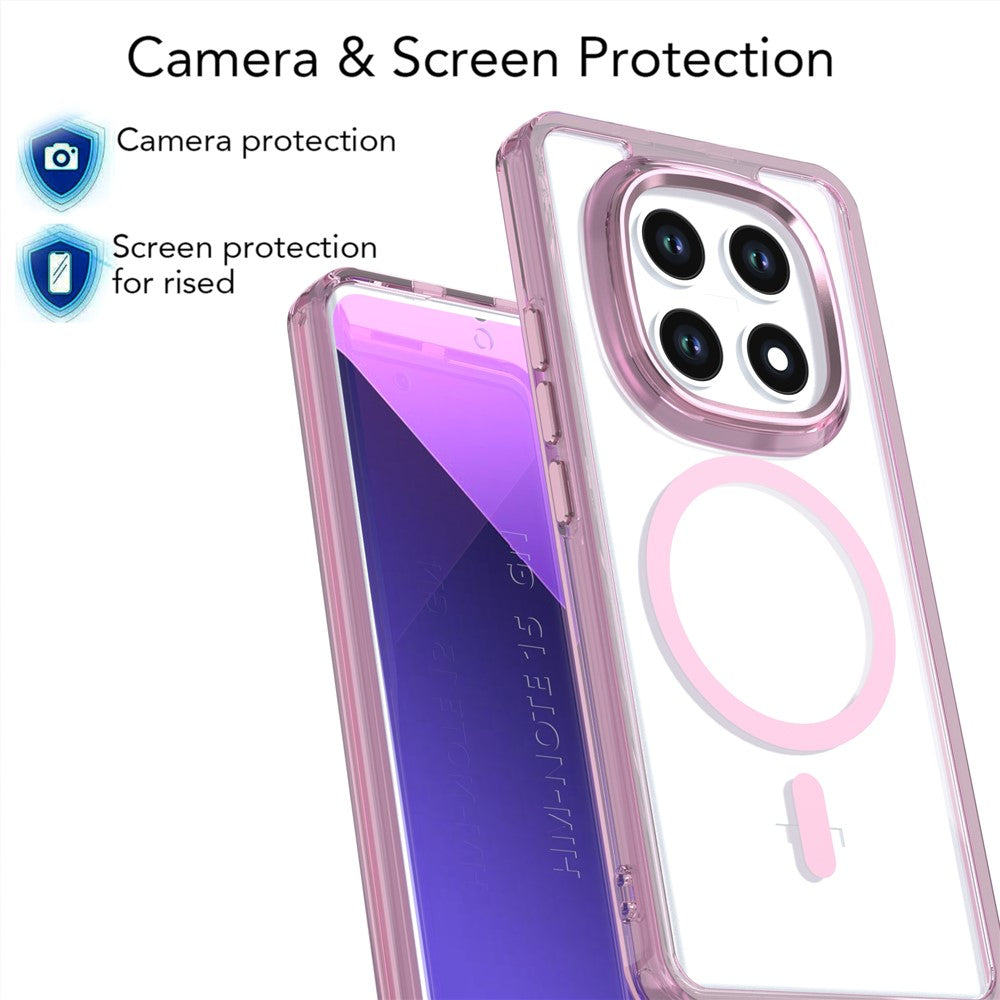 Magnetic Case For Xiaomi Redmi Note 15 5G (Global)  /  4G (Global)  /  Poco M8 5G Shockproof TPU + PC Clear Phone Cover
