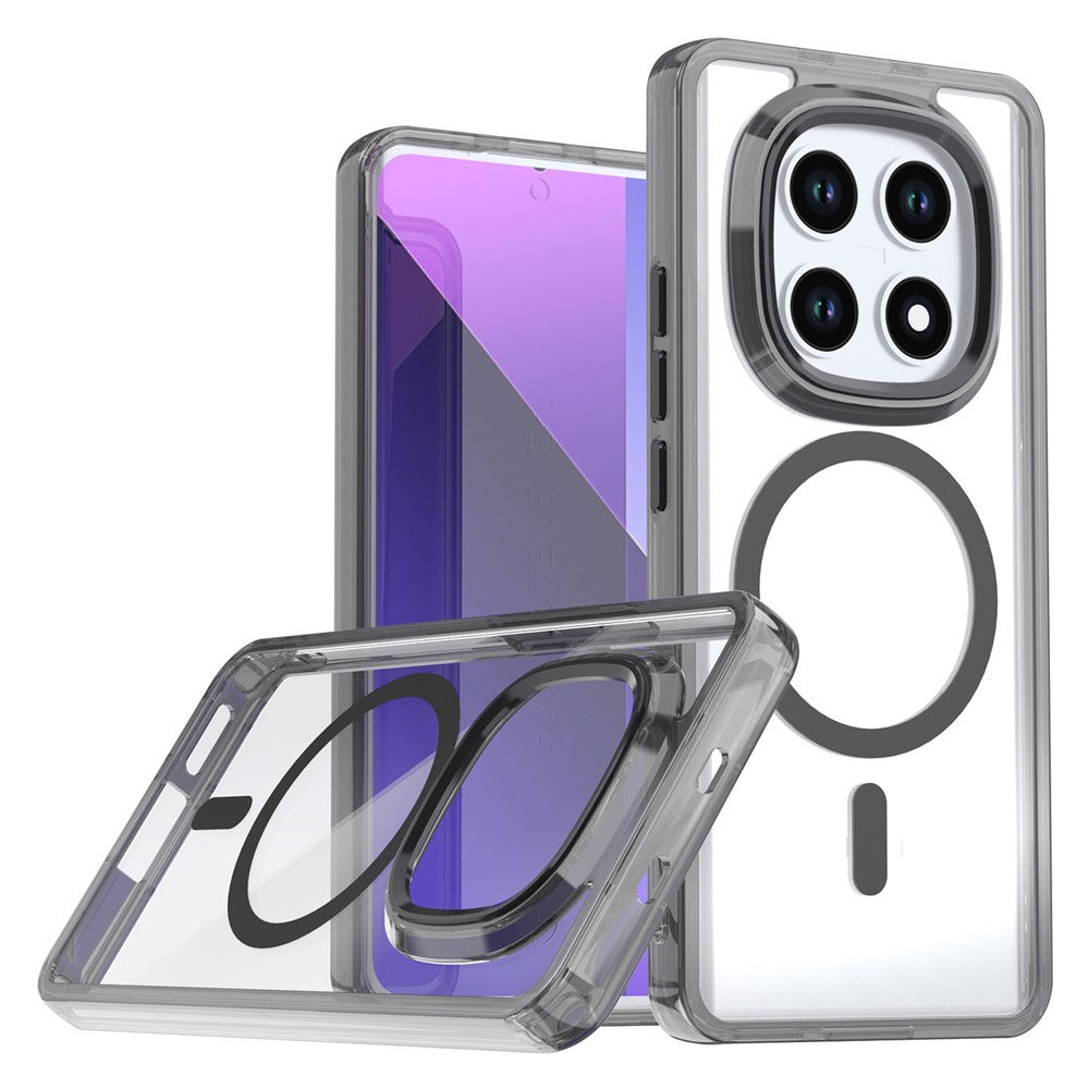 Magnetic Case For Xiaomi Redmi Note 15 5G (Global)  /  4G (Global)  /  Poco M8 5G Shockproof TPU + PC Clear Phone Cover
