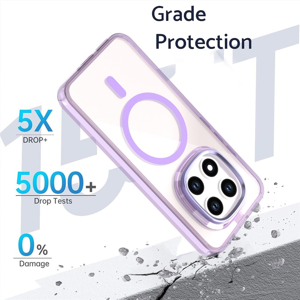 For Xiaomi Redmi Note 15 Pro 4G (Global) Magnetic Case Shockproof TPU + PC Clear Phone Cover