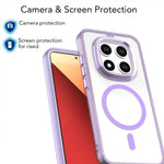 For Xiaomi Redmi Note 15 Pro 4G (Global) Magnetic Case Shockproof TPU + PC Clear Phone Cover