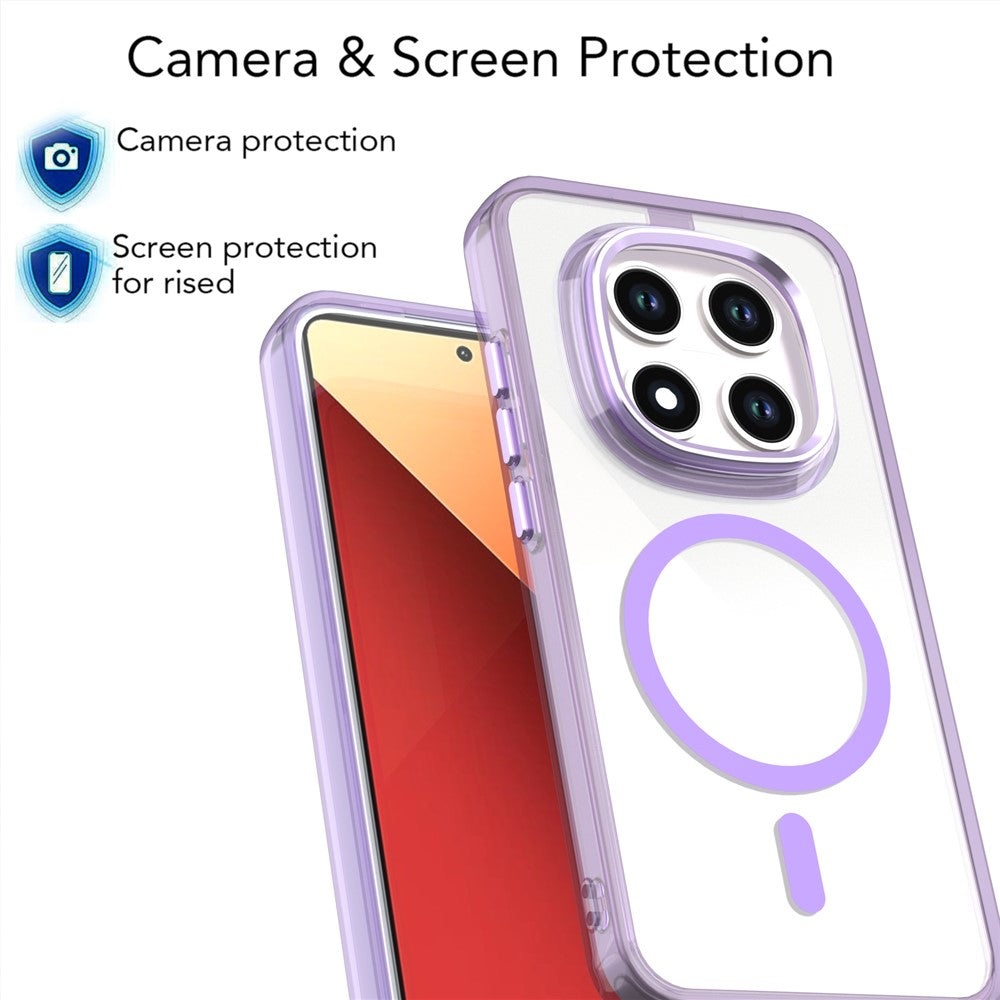 For Xiaomi Redmi Note 15 Pro 4G (Global) Magnetic Case Shockproof TPU + PC Clear Phone Cover