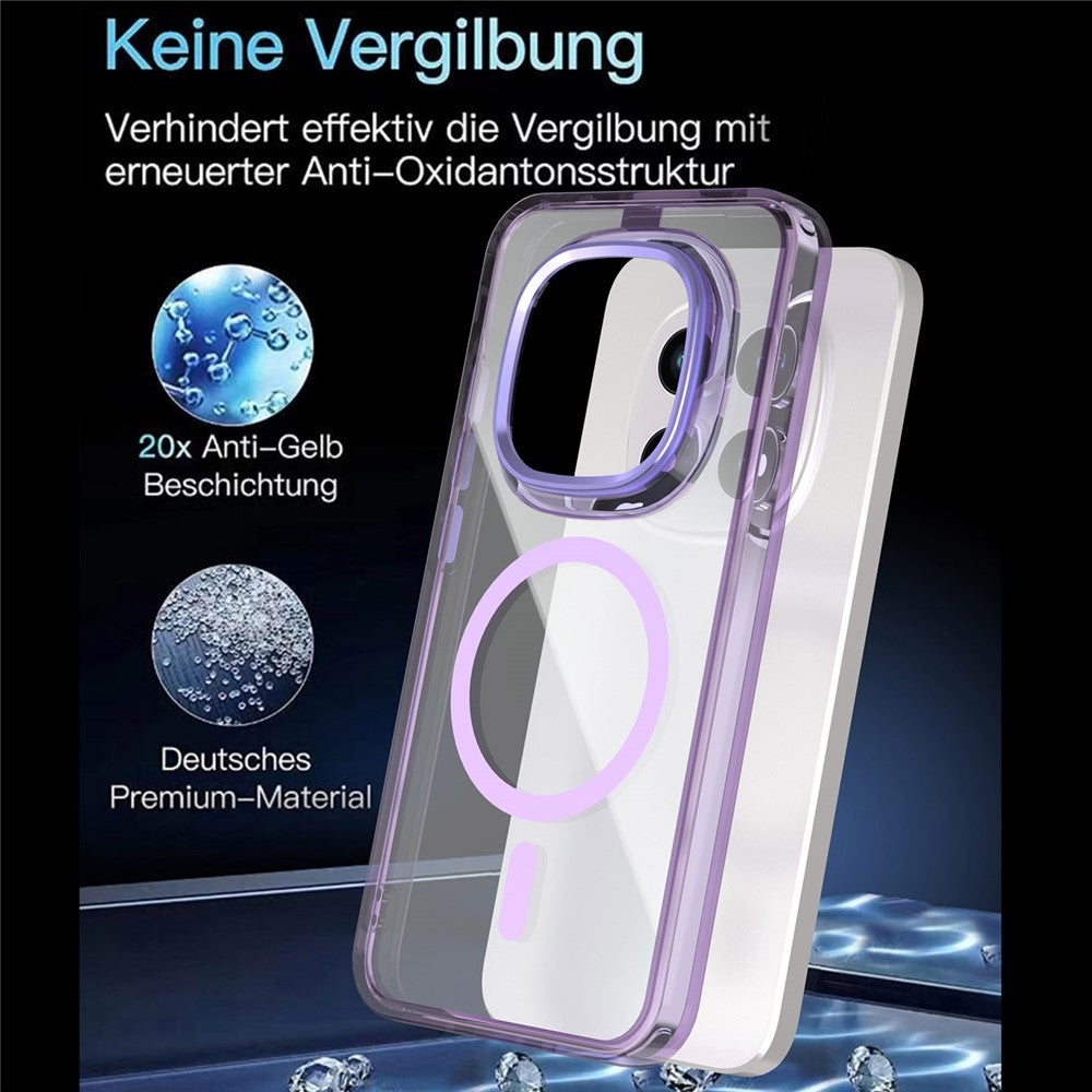 For Xiaomi Redmi Note 15 Pro 4G (Global) Magnetic Case Shockproof TPU + PC Clear Phone Cover