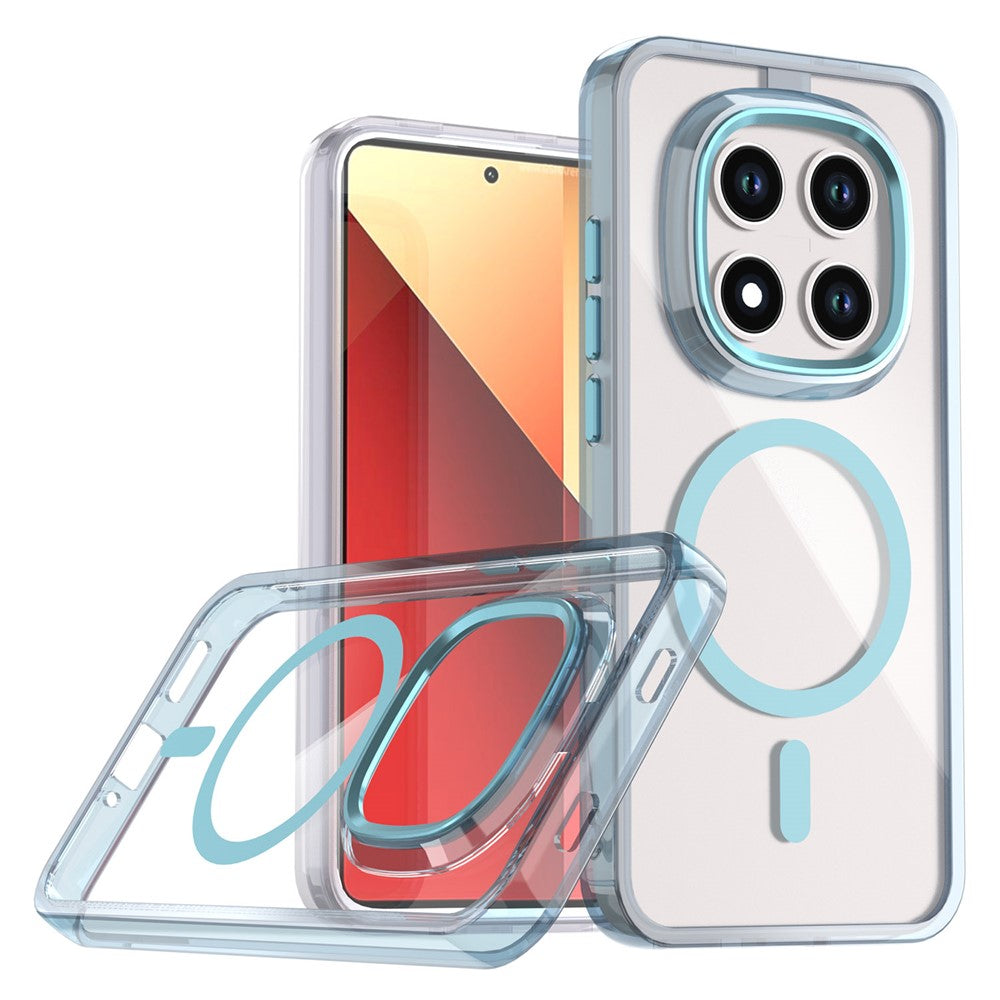 For Xiaomi Redmi Note 15 Pro 4G (Global) Magnetic Case Shockproof TPU + PC Clear Phone Cover