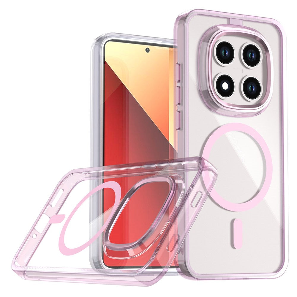 For Xiaomi Redmi Note 15 Pro 5G (Global) Magnetic Case Shockproof TPU + PC Clear Phone Cover