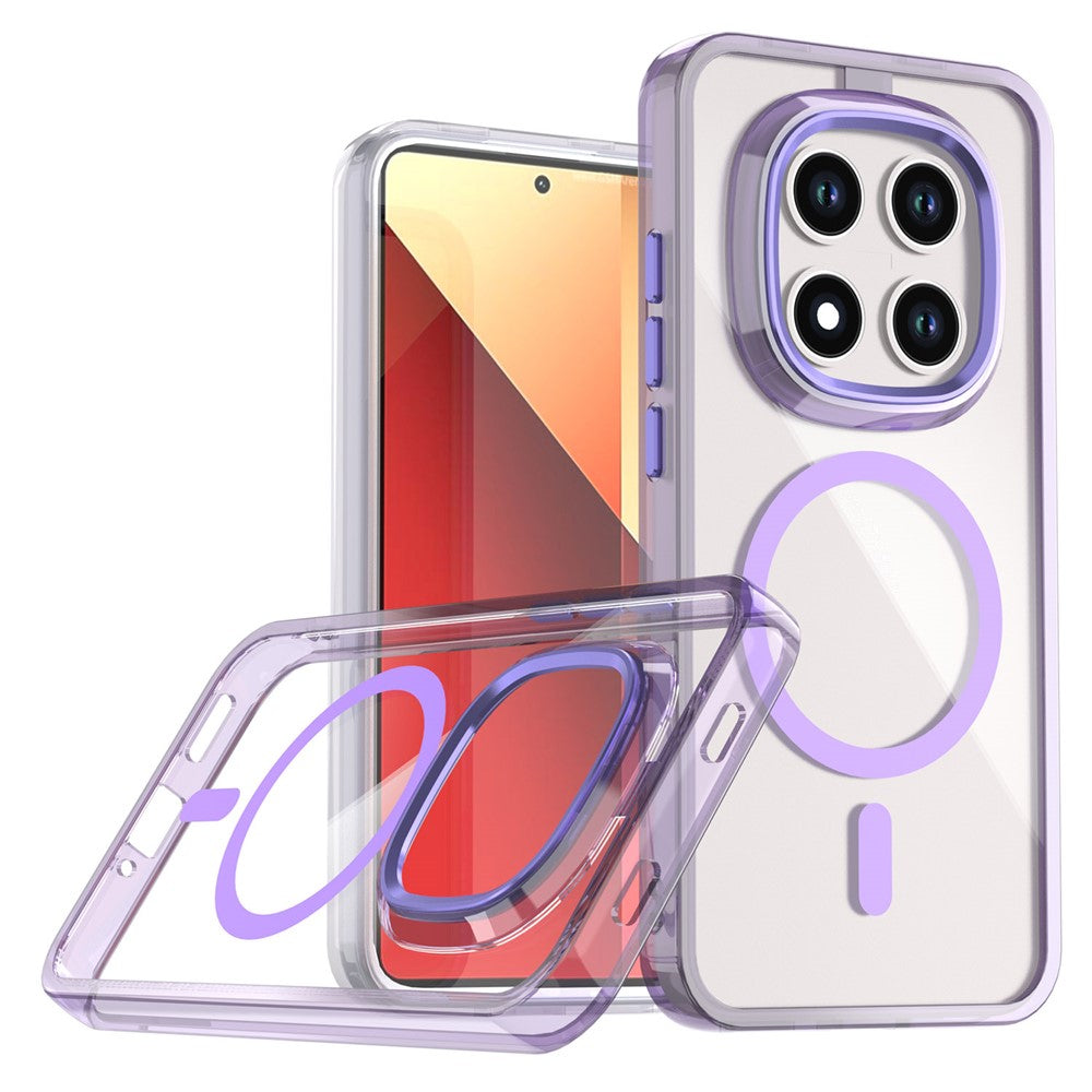 For Xiaomi Redmi Note 15 Pro 5G (Global) Magnetic Case Shockproof TPU + PC Clear Phone Cover