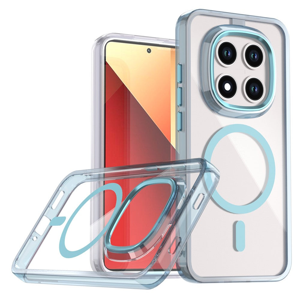 For Xiaomi Redmi Note 15 Pro 5G (Global) Magnetic Case Shockproof TPU + PC Clear Phone Cover