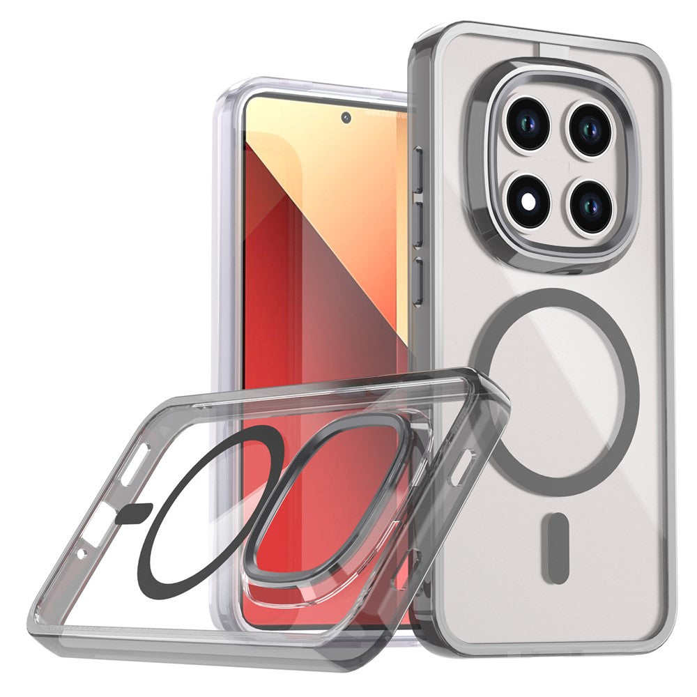 For Xiaomi Redmi Note 15 Pro 5G (Global) Magnetic Case Shockproof TPU + PC Clear Phone Cover