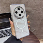 Magnetic Case For Xiaomi Redmi 14C 4G  /  5G  /  14R 5G  /  Poco C75 4G Shockproof TPU + PC Clear Phone Cover