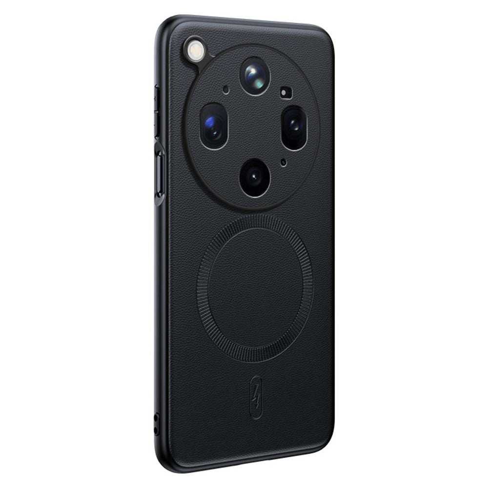 Til Oppo Find X9 Ultra 5G Magnetisk Etui Læderbelagt TPU + PC Telefoncover
