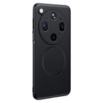 For Oppo Find X9 Ultra 5G Magnetic Case Leather Coated TPU + PC Phone Cover