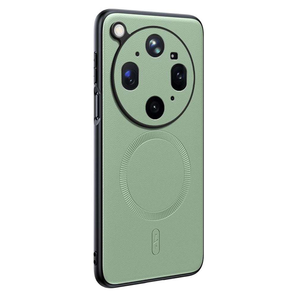 Til Oppo Find X9 Ultra 5G Magnetisk Etui Læderbelagt TPU + PC Telefoncover