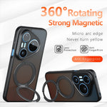 Huawei Pura 90 Pro Matt Skin-touch Magnetiskt Skal 360° Roterande Stativ Stötsäkert TPU + PC mobilskal