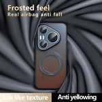 Huawei Pura 90 Pro Matt Skin-touch Magnetiskt Skal 360° Roterande Stativ Stötsäkert TPU + PC mobilskal