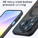 Huawei Pura 90 Pro Matt Skin-touch Magnetiskt Skal 360° Roterande Stativ Stötsäkert TPU + PC mobilskal
