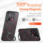 For Oppo Find X9 Pro 5G Matte Skin-touch Magnetic Case 360° Rotating Kickstand Shockproof TPU + PC Phone Cover