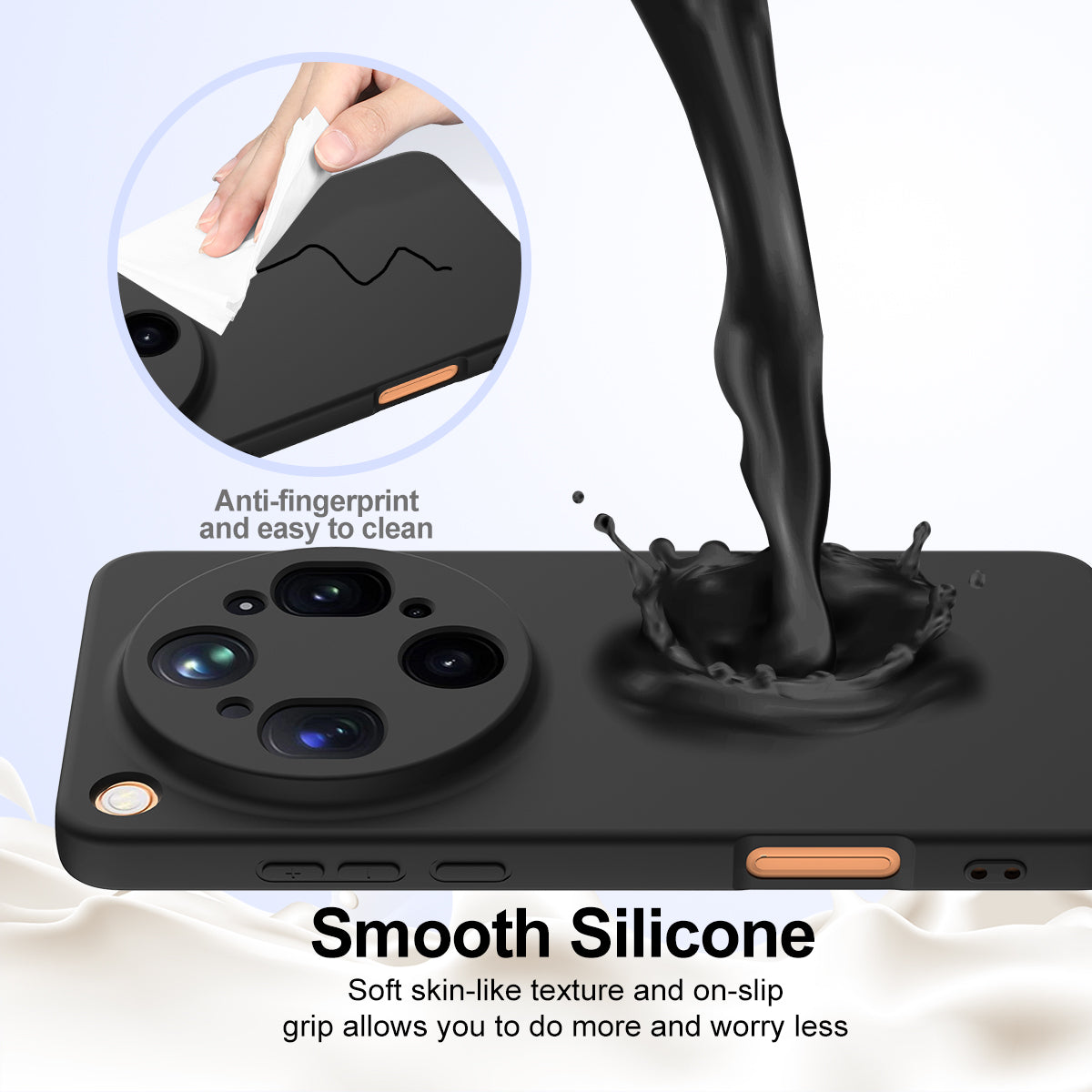 For Oppo Find X9 Ultra 5G Magnetic Case Anti-Drop Liquid Silicone Phone Cover with Lanyard