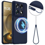 Motorola Signature 5G / Motorola Moto X70 Air Pro 5G / Motorola Edge 70 Ultra 5G magnetisk, faldsikkert mobilskal af flydende silikone med rem