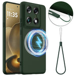 Motorola Signature 5G / Motorola Moto X70 Air Pro 5G / Motorola Edge 70 Ultra 5G magnetisk, faldsikkert mobilskal af flydende silikone med rem