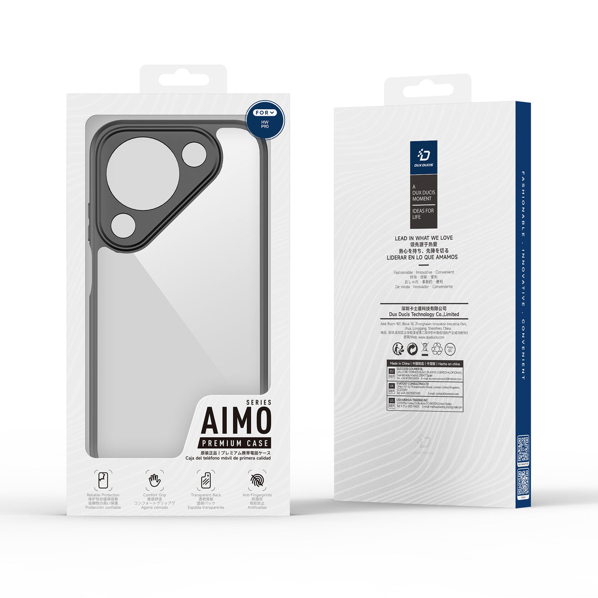 DUX DUCIS for Huawei Pura 90 Aimo Series PC + TPU Clear Back Phone Cover (REACH Certification)