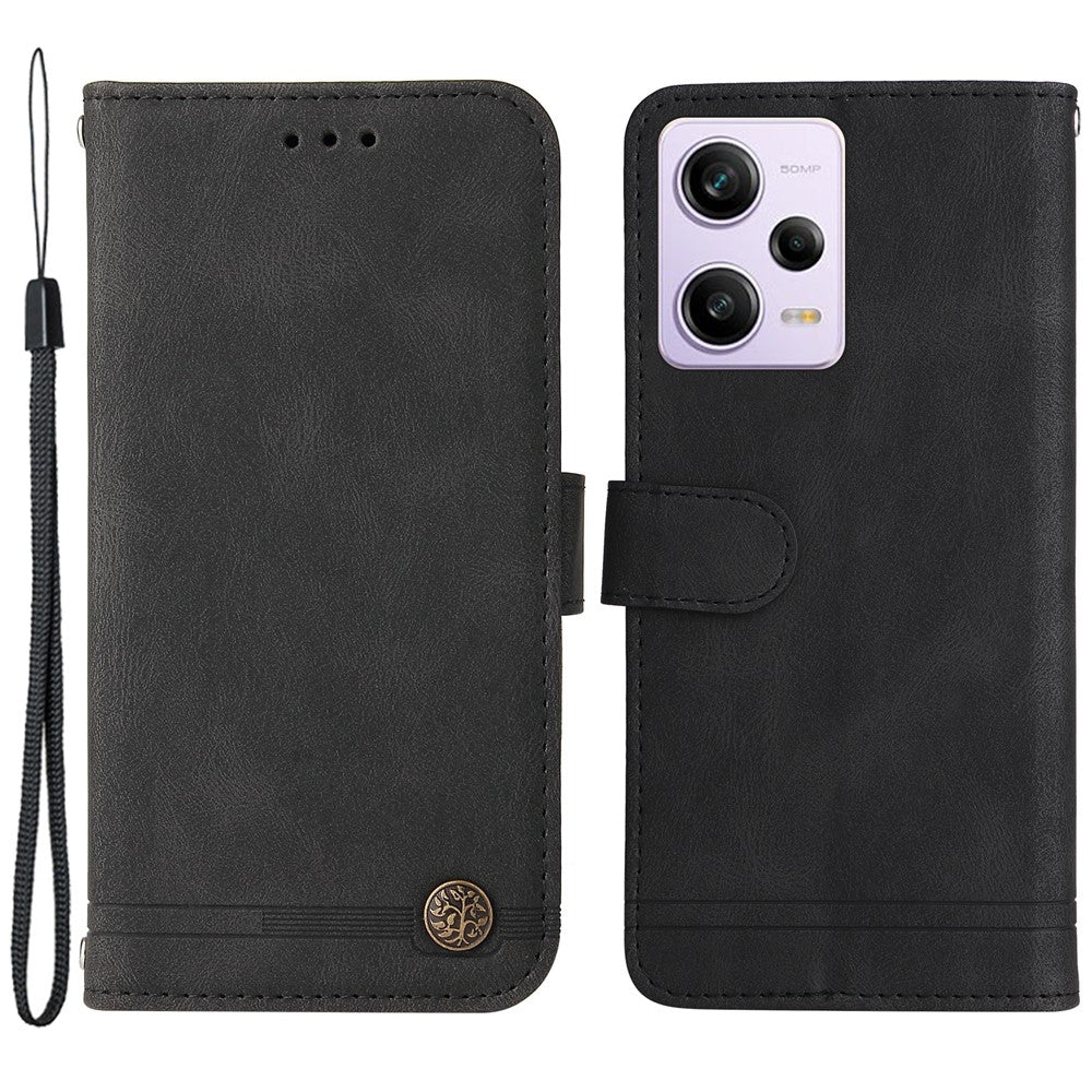 For Xiaomi Redmi Note 12 Pro+ 5G Leather Wallet Cases Skin Touch Phone Cover Stand with Strap