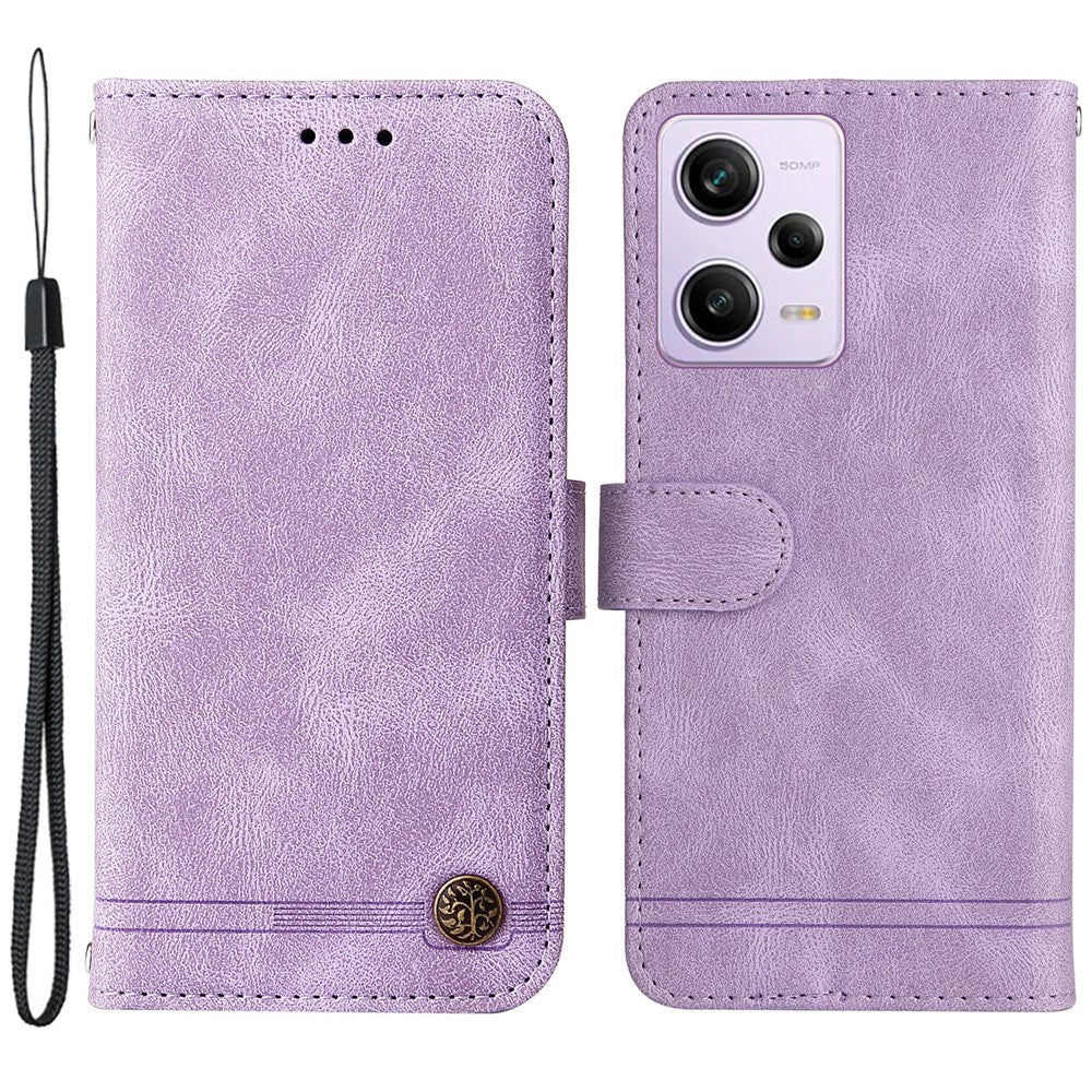 For Xiaomi Redmi Note 12 Pro+ 5G Leather Wallet Cases Skin Touch Phone Cover Stand with Strap