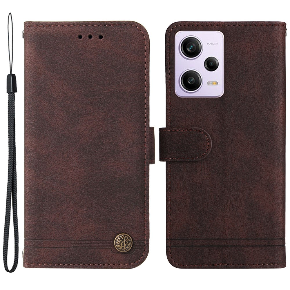 For Xiaomi Redmi Note 12 Pro+ 5G Leather Wallet Cases Skin Touch Phone Cover Stand with Strap