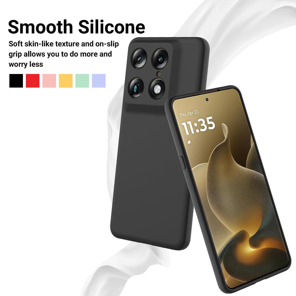 For Motorola Signature 5G / Motorola Moto X70 Air Pro 5G / Motorola Edge 70 Ultra 5G Liquid Silicone Case Phone Back Cover with Hand Strap