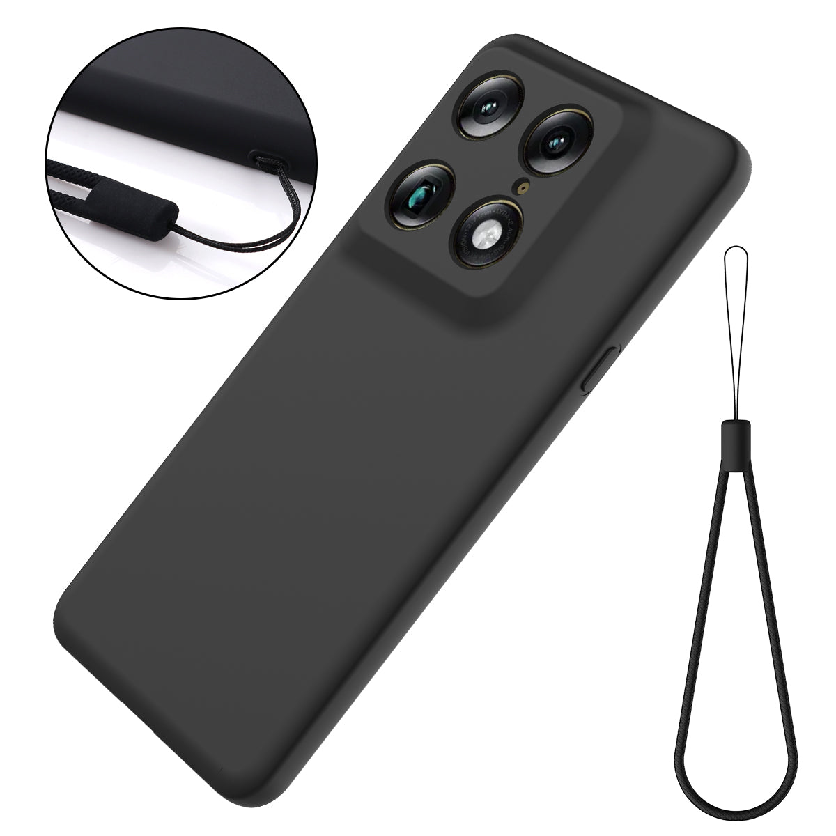 For Motorola Signature 5G / Motorola Moto X70 Air Pro 5G / Motorola Edge 70 Ultra 5G Liquid Silicone Case Phone Back Cover with Hand Strap